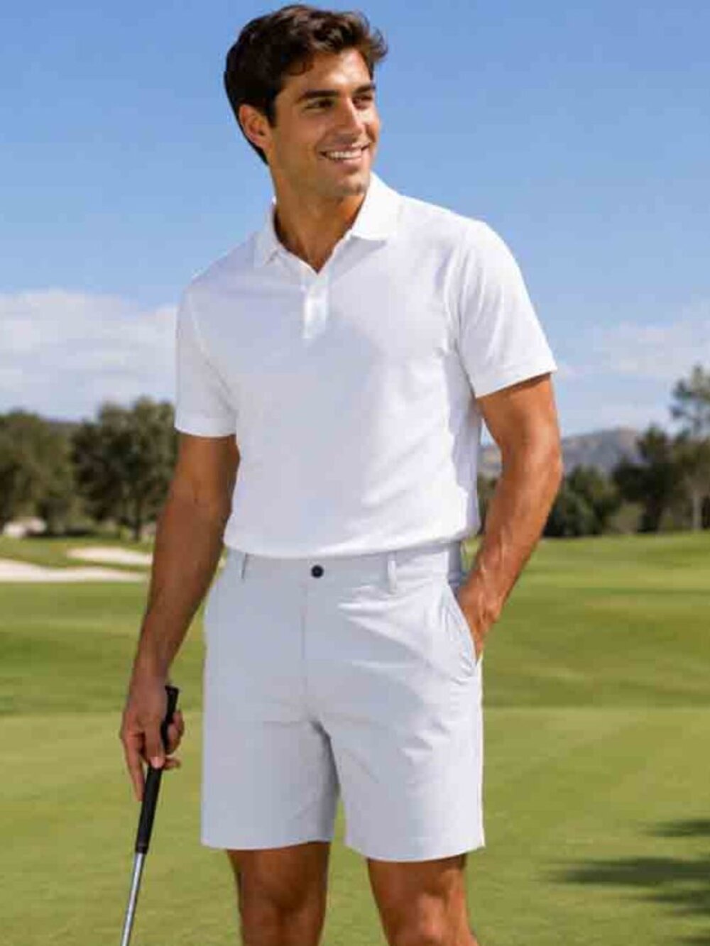 Nike $80 Standard Fit Golf Shorts LIghtest Gray Men's Size 42